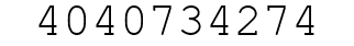 Number 4040734274.