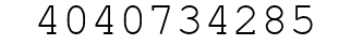 Number 4040734285.
