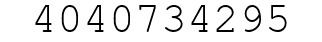 Number 4040734295.