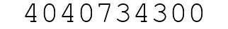 Number 4040734300.