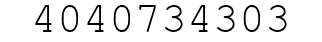 Number 4040734303.