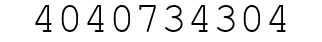 Number 4040734304.