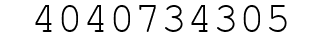 Number 4040734305.