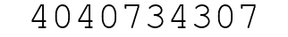 Number 4040734307.