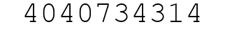 Number 4040734314.