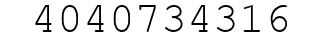 Number 4040734316.