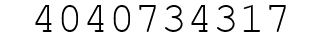 Number 4040734317.