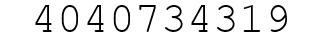 Number 4040734319.