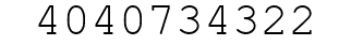 Number 4040734322.
