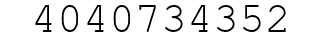 Number 4040734352.