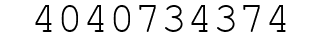 Number 4040734374.