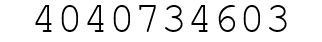 Number 4040734603.