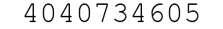 Number 4040734605.