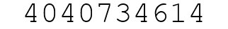Number 4040734614.