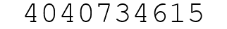 Number 4040734615.