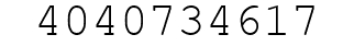 Number 4040734617.