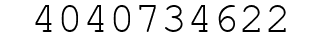 Number 4040734622.