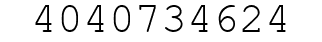 Number 4040734624.