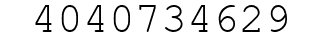 Number 4040734629.