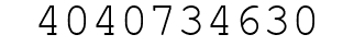 Number 4040734630.