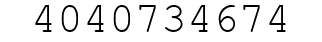 Number 4040734674.