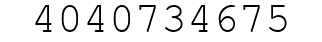 Number 4040734675.