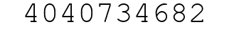 Number 4040734682.