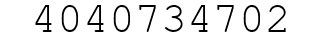 Number 4040734702.