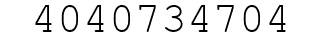 Number 4040734704.