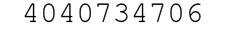 Number 4040734706.