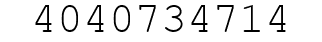 Number 4040734714.