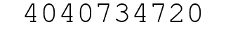 Number 4040734720.