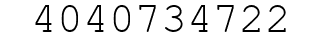 Number 4040734722.