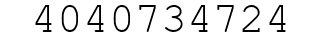 Number 4040734724.