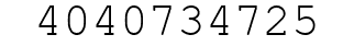 Number 4040734725.