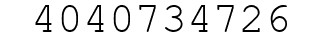 Number 4040734726.