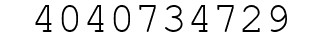 Number 4040734729.