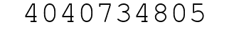 Number 4040734805.