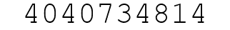 Number 4040734814.