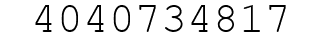 Number 4040734817.