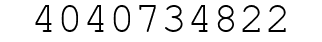 Number 4040734822.