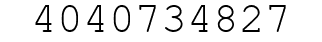 Number 4040734827.