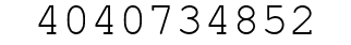 Number 4040734852.