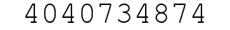 Number 4040734874.