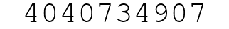 Number 4040734907.