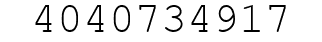 Number 4040734917.