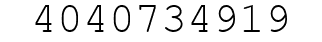 Number 4040734919.