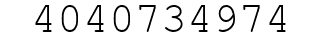 Number 4040734974.