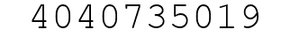 Number 4040735019.