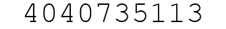 Number 4040735113.